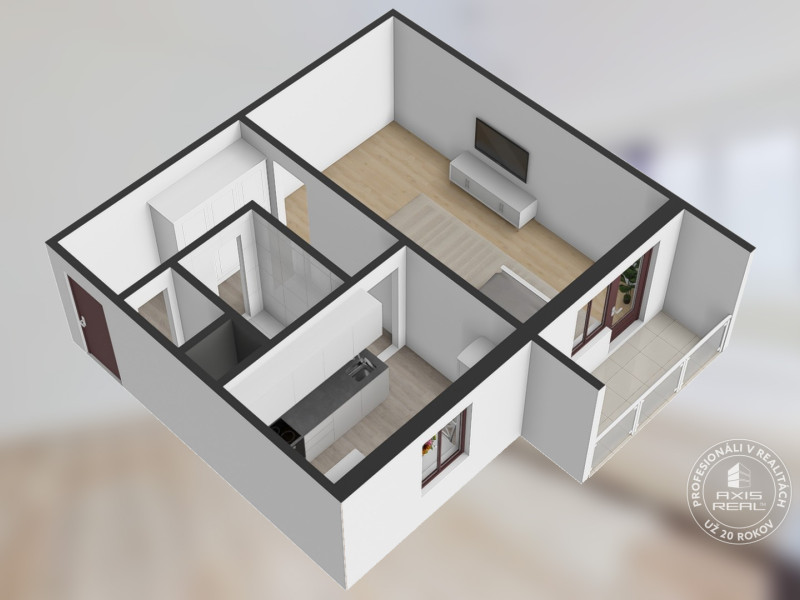  1-izbový byt, LODŽIA, Stará Ľubovňa, Vyšné Ružbachy