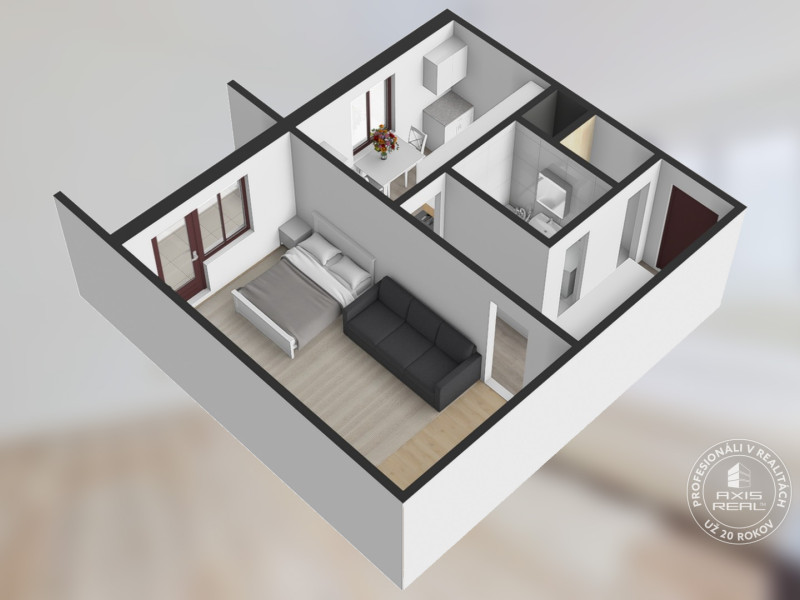  1-izbový byt, LODŽIA, Stará Ľubovňa, Vyšné Ružbachy