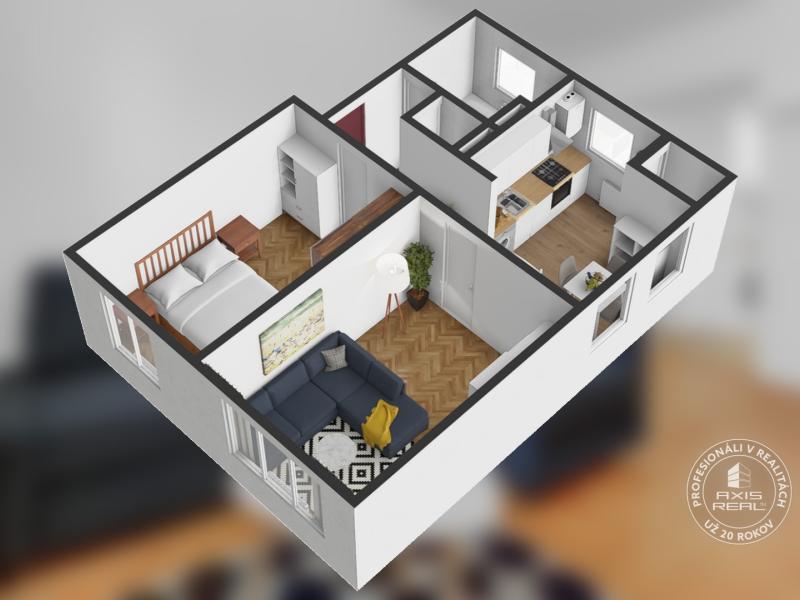   Pekný 2-izb. byt, TEHLA, Stupava, Zdravotnícka ul.