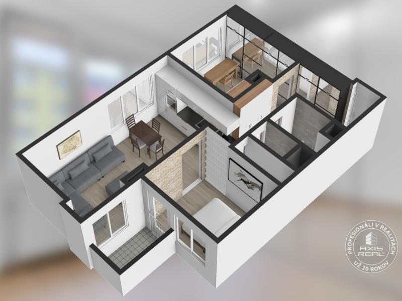  3-izbový byt REKONŠTRUKCII, BA III. Rača, Račianska ul.