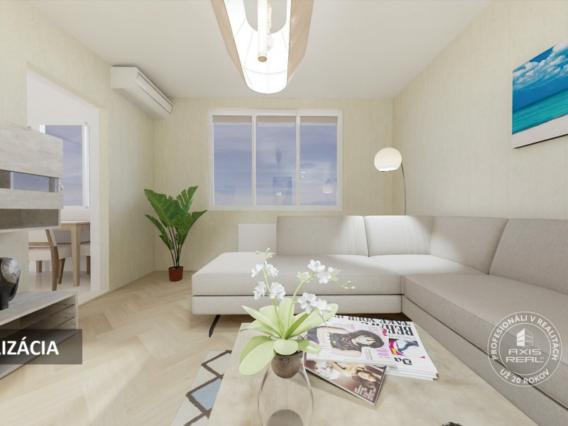   3-izbový byt, loggia, balkón, pivnica, Ružinov, Exnárova 