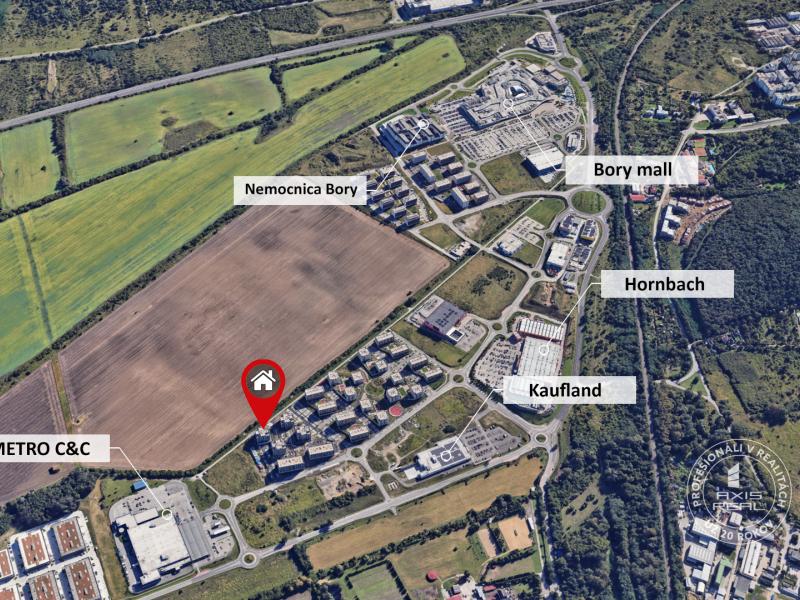  Nový slnečný 1,5i byt, klimatizácia, garáž, park. státie