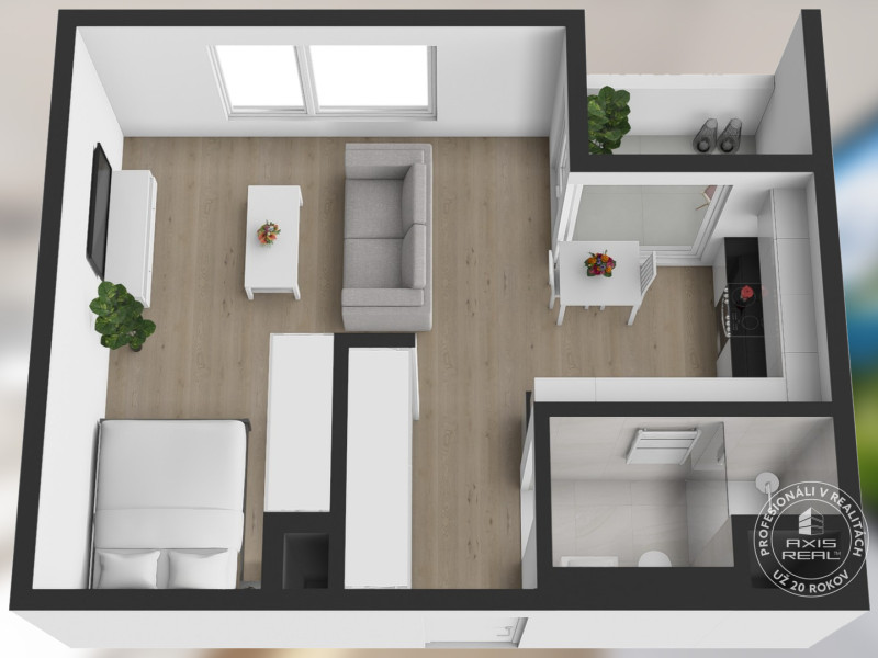  1-izb. nový byt, LODŽIA, parking, Michala Bučiča, Bory 