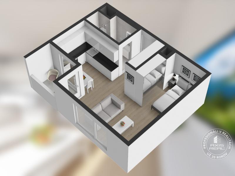  1-izb. nový byt, LODŽIA, parking, Michala Bučiča, Bory 