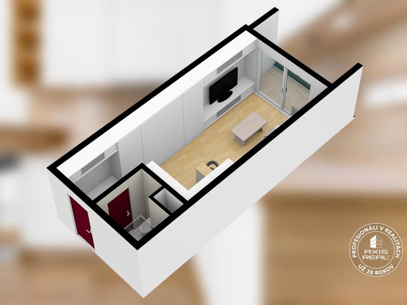  1-izbový byt, NOVOSTAVBA, BA II. Ružinov, Miletičova ul.