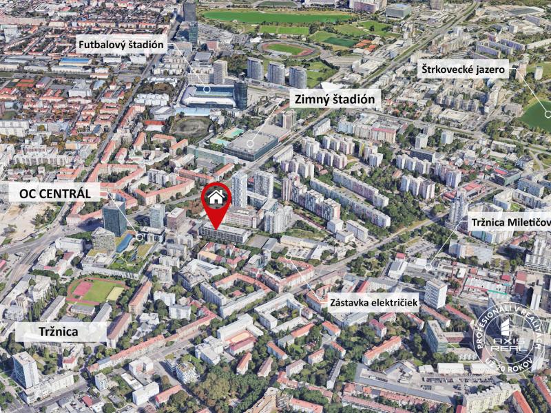  1-izbový byt, NOVOSTAVBA, BA II. Ružinov, Miletičova ul.