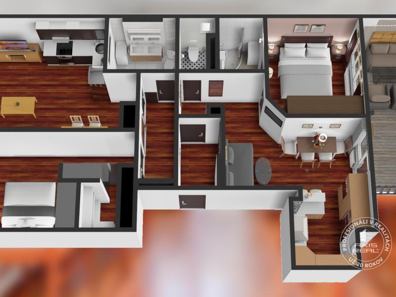  NICE 4-room apartment divided into TWO SEPARATE APARTMENTS