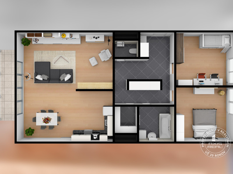 Rent Two bedroom apartment, Two bedroom apartment, Staré Grunty, Brati