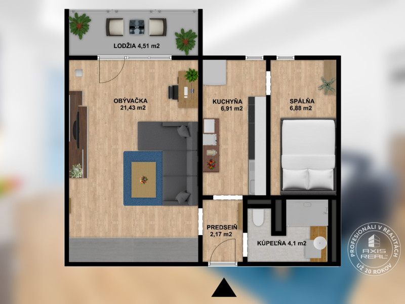   2-izbový byt s lodžiou, TOP LOKALITA RUŽINOV, Súmračná ul