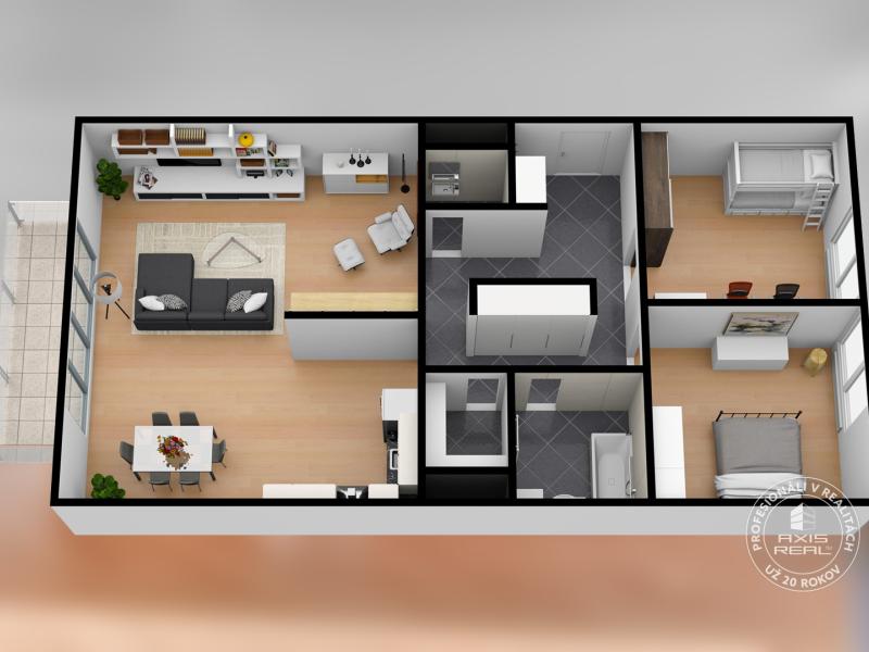 Rent Two bedroom apartment, Two bedroom apartment, Staré Grunty, Brati