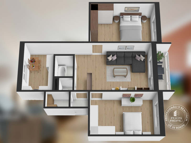  3-izbový byt S GARÁŽOU, Podolínec, ulica Družstevná