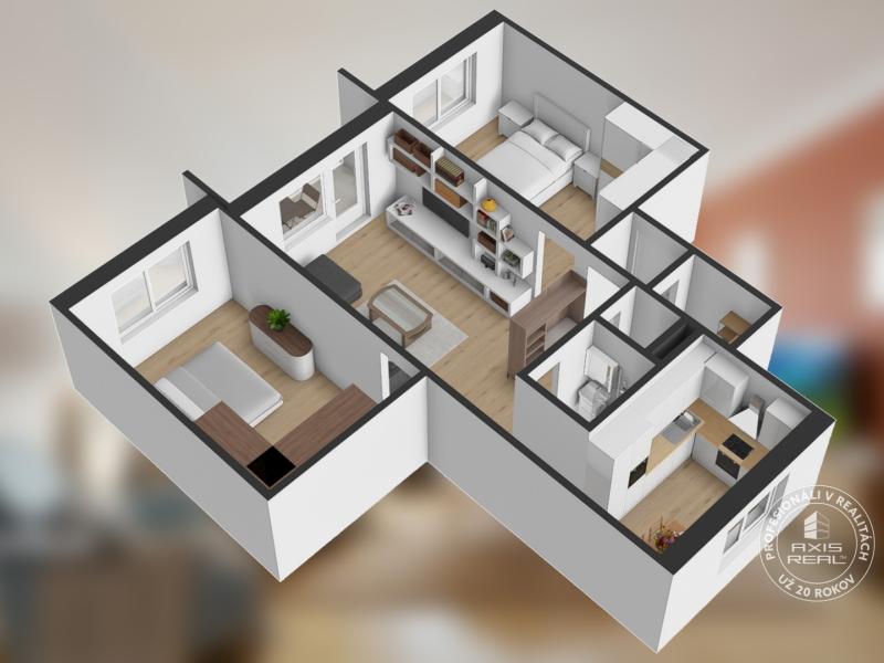  3-izbový byt S GARÁŽOU, Podolínec, ulica Družstevná