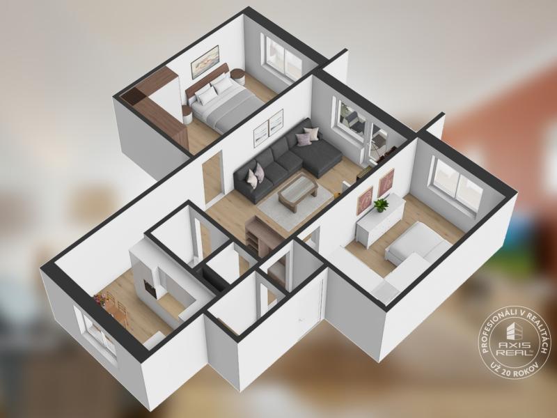  3-izbový byt S GARÁŽOU, Podolínec, ulica Družstevná