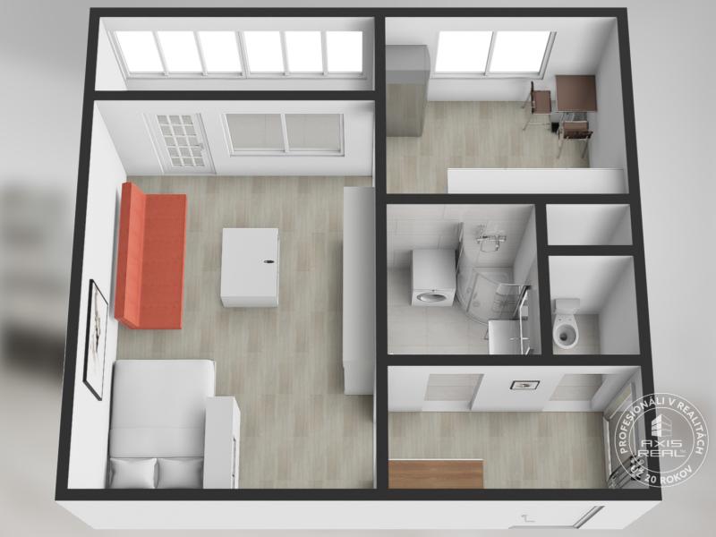   1-izb.byt LODŽIA, BA IV. D.N.Ves, ulica Milana Marečka