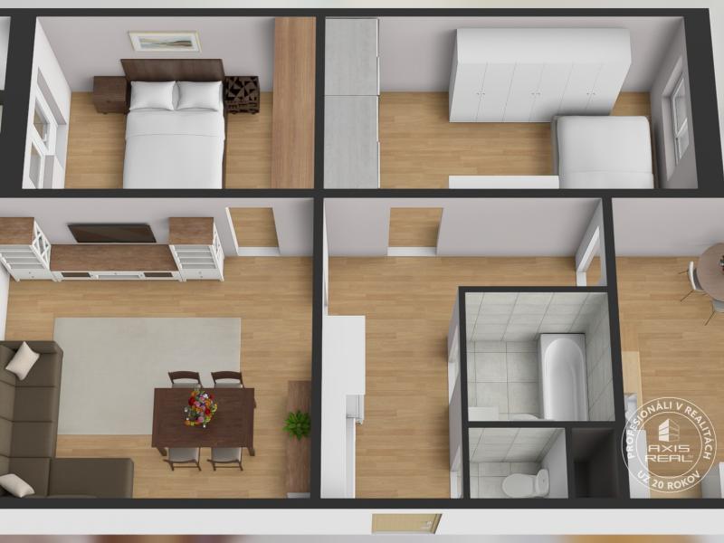   3-izb. byt s LODŽIOU, Stará Ľubovňa, Za vodou