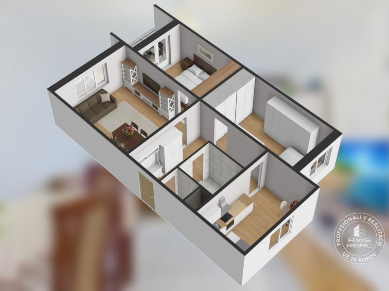   3-izb. byt s LODŽIOU, Stará Ľubovňa, Za vodou