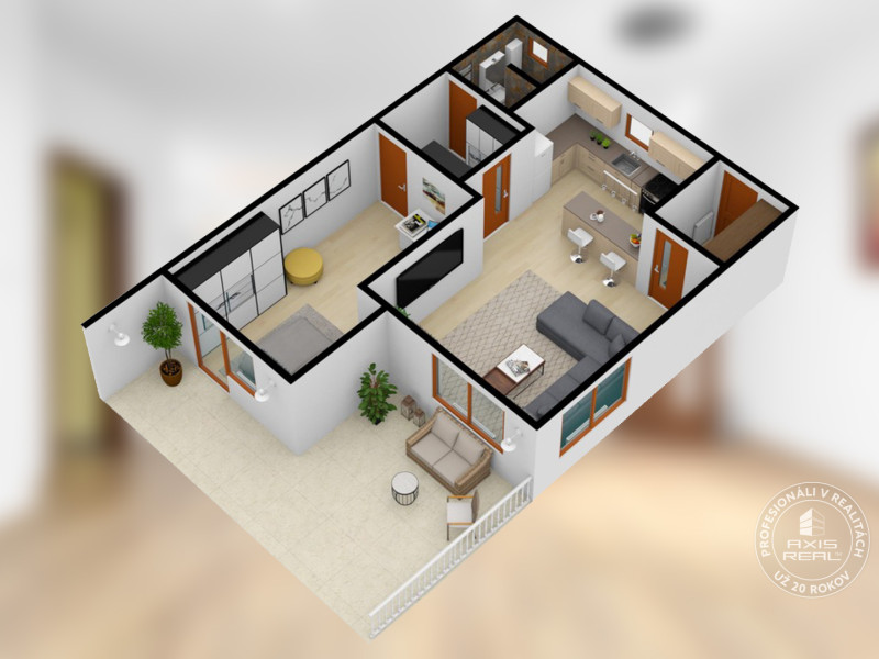  2-izb. byt v RD, TERASA, BA IV Dúbravka, Tavarikova Osada