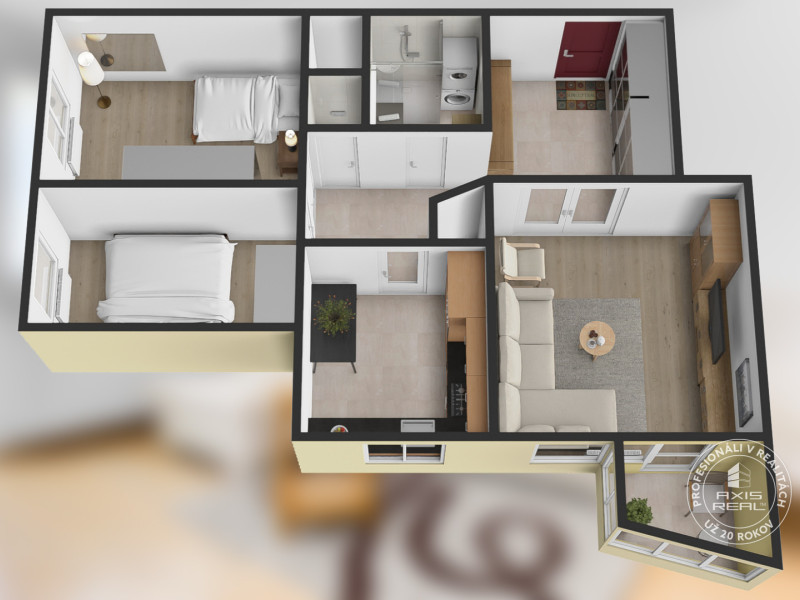  Moderný 3-izb. byt s LODŽIOU a KLÍMOU, BA - DNV, P. Horova