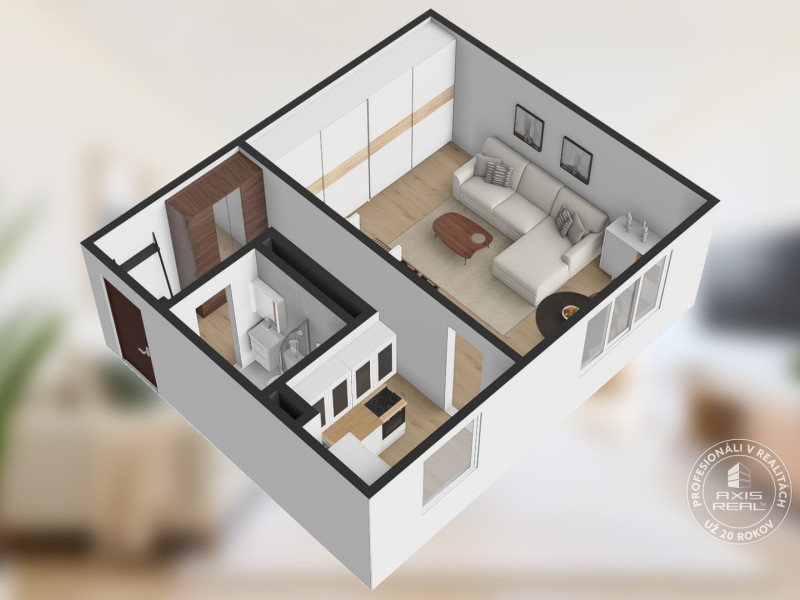  Priestranný 1-izbový byt, St. Ľubovňa, 17. novembra