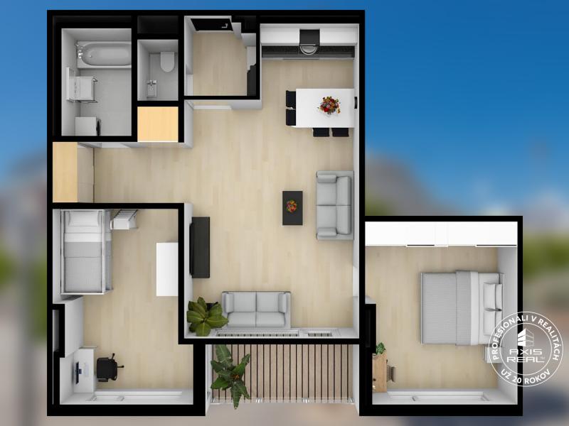  3-izb. byt, PANORAMA CITY, BA I. Staré Mesto, Landererova