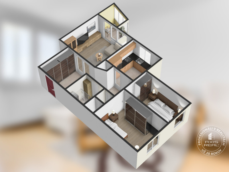 Rent Two bedroom apartment, Pavla Horova, Bratislava - DNV