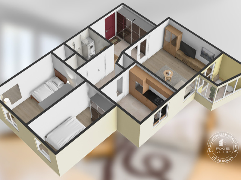 Rent Two bedroom apartment, Pavla Horova, Bratislava - DNV