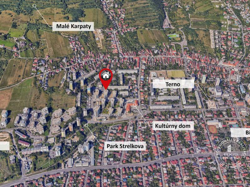   2-izbový byt, ČIASTOČNE ZARIADENÝ, BALKÓN, PARKOVANIE