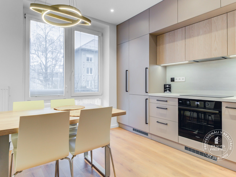 Rent One br. apt, all new, aircon, storage cellar, Budovatelska, Nivy