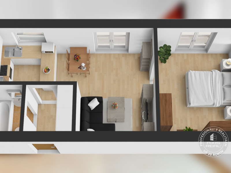 One br. apt. internet and storage included, great location Nitova St.