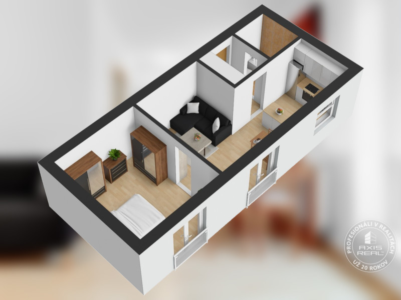 One br. apt. internet and storage included, great location Nitova St.