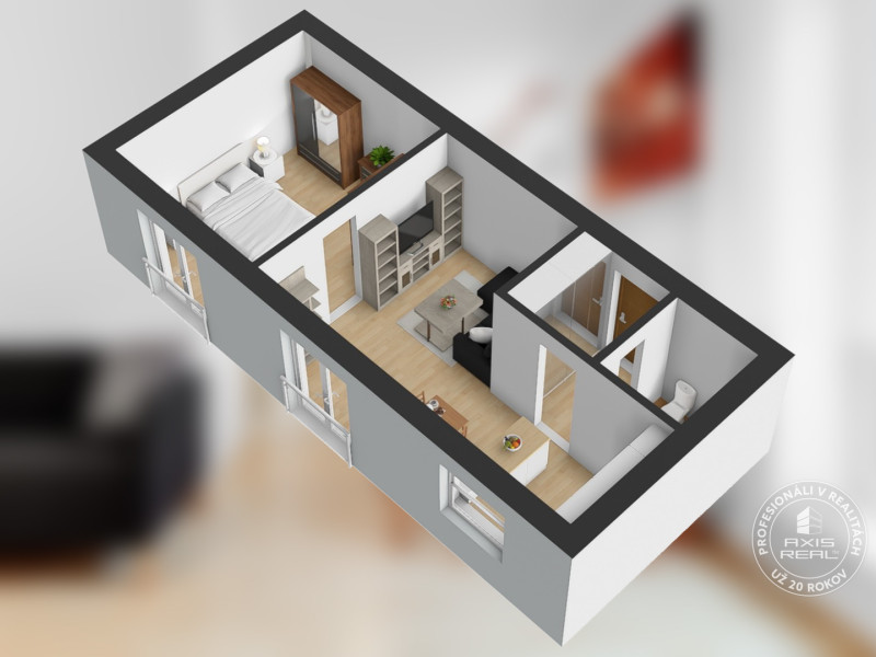 One br. apt. internet and storage included, great location Nitova St.