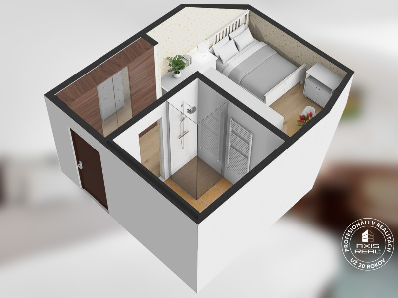  ZARIADENÁ garsónka na brehu jazera Draždiak s parkovaním