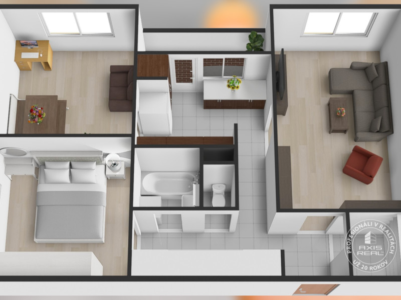  Tichý 3-izbový byt s LODŽIOU a ŠATNÍKOM v zeleni, DÚBRAVKA