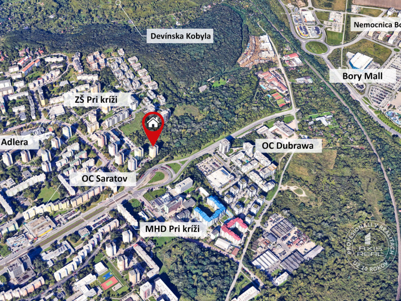  Tichý 3-izbový byt s LODŽIOU a ŠATNÍKOM v zeleni, DÚBRAVKA