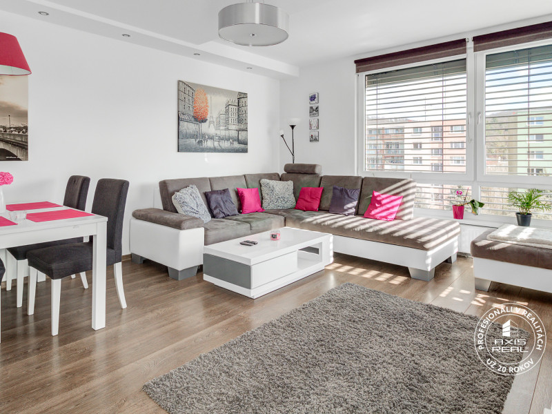 Rent Spacious 2 room  apt., balcony, parking, AIRCON, Lamač, Bakošova