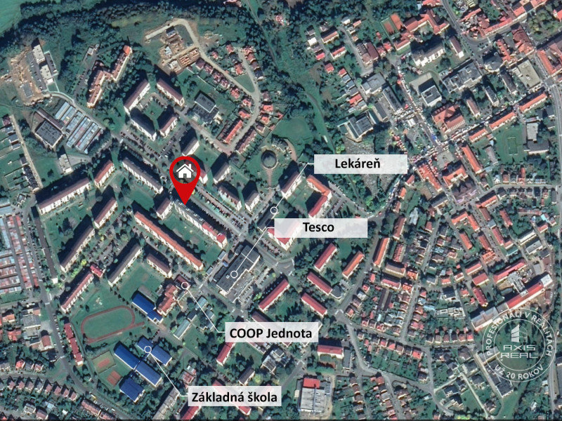  Zariadený 2-izb. byt, Stará Ľubovňa, Mierová ul.