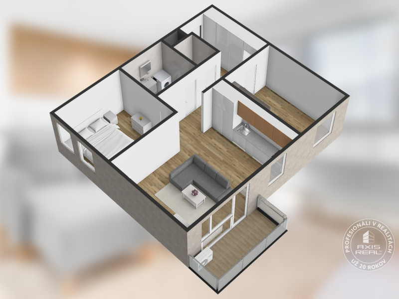  Pekný 3-izbový byt s KLIMATIZÁCIOU a PARKOVACÍM MIESTOM