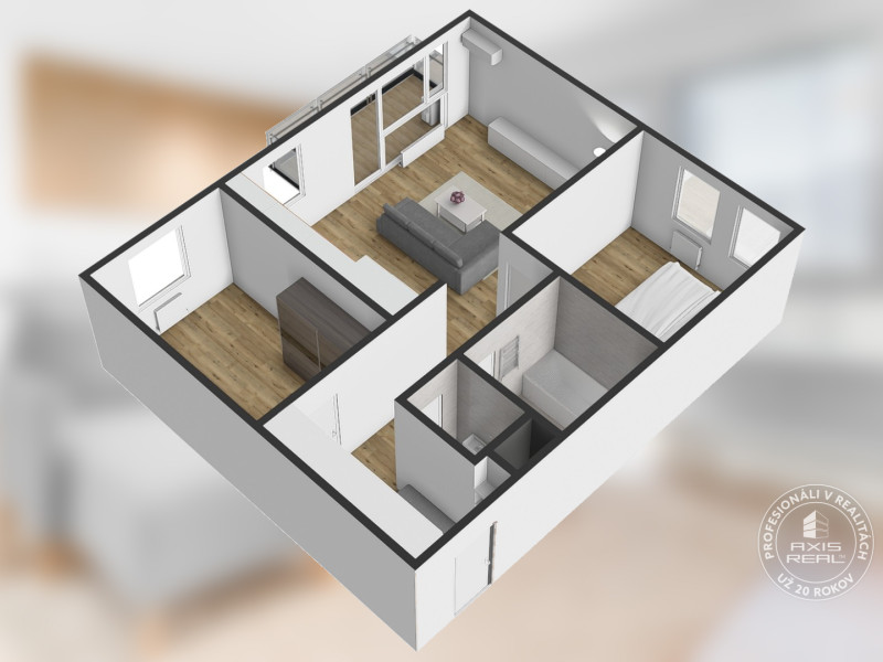  Pekný 3-izbový byt s KLIMATIZÁCIOU a PARKOVACÍM MIESTOM