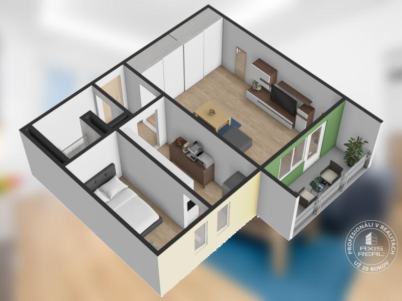   2-izbový byt s lodžiou, TOP LOKALITA RUŽINOV, Súmračná ul