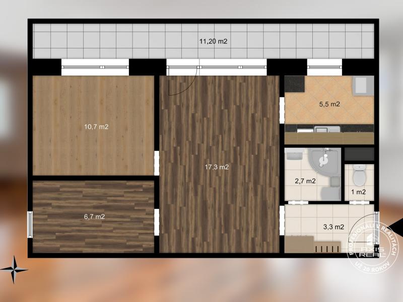 Rent One bedroom apartment, One bedroom apartment, Červeňákova, Bratis