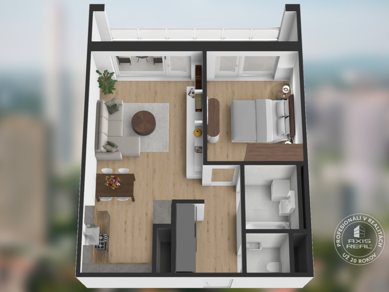  Nový 2i byt, LODŽIA, KLIMA, GARÁŽ, DOWNTOWN YARDS, Košická