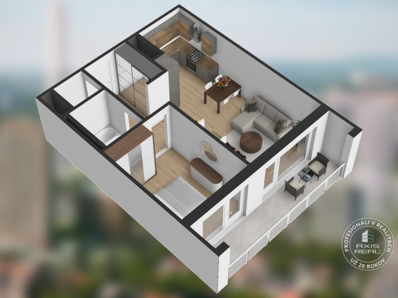  Nový 2i byt, LODŽIA, KLIMA, GARÁŽ, DOWNTOWN YARDS, Košická