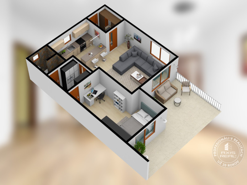  2-izb. byt v RD, TERASA, BA IV Dúbravka, Tavarikova Osada