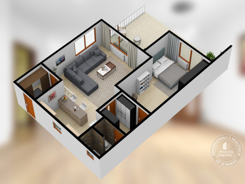  2-izb. byt v RD, TERASA, BA IV Dúbravka, Tavarikova Osada