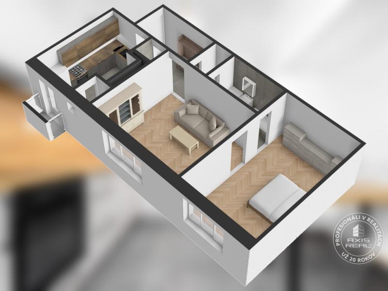   2-izbový byt, BA I. Staré Mesto, Justičná ul.