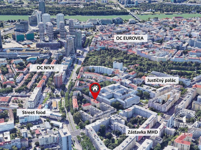   2-izbový byt, BA I. Staré Mesto, Justičná ul.