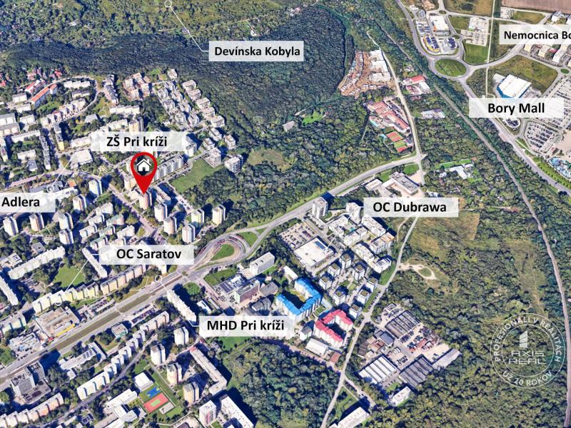   3-izbový byt, BA IV. Dúbravka, ulica Pri kríži