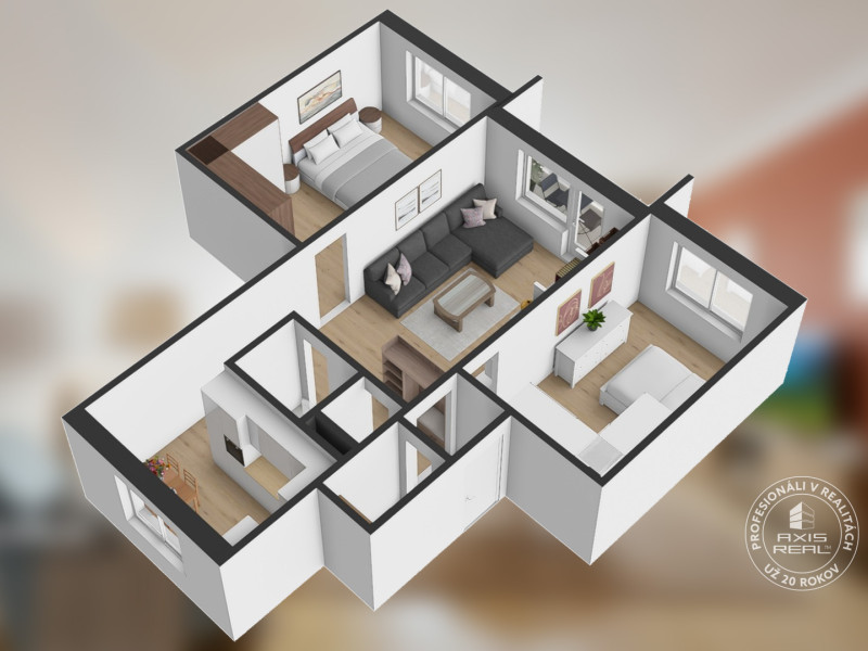  3-izbový byt S GARÁŽOU, Podolínec, ulica Družstevná