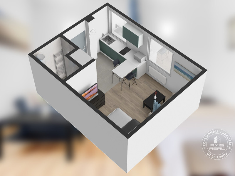  1-izbový byt pri BRATISLAVSKOM HRADE