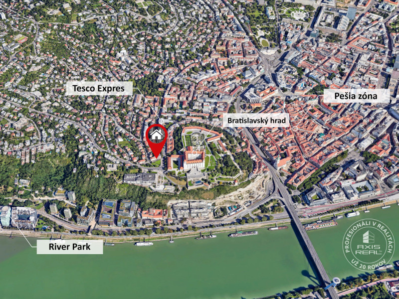  1-izbový byt pri BRATISLAVSKOM HRADE